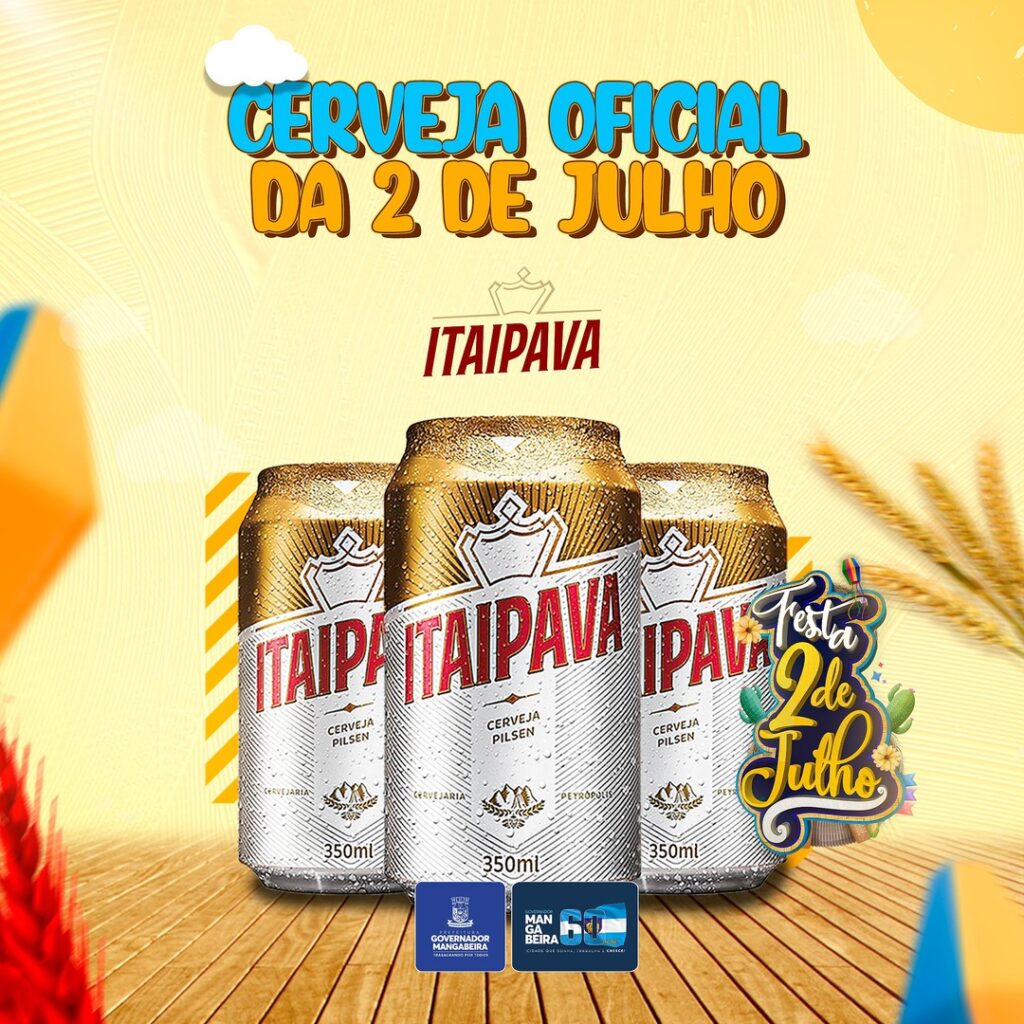 Itaipava, cerveja oficial da Festa 2 de Julho